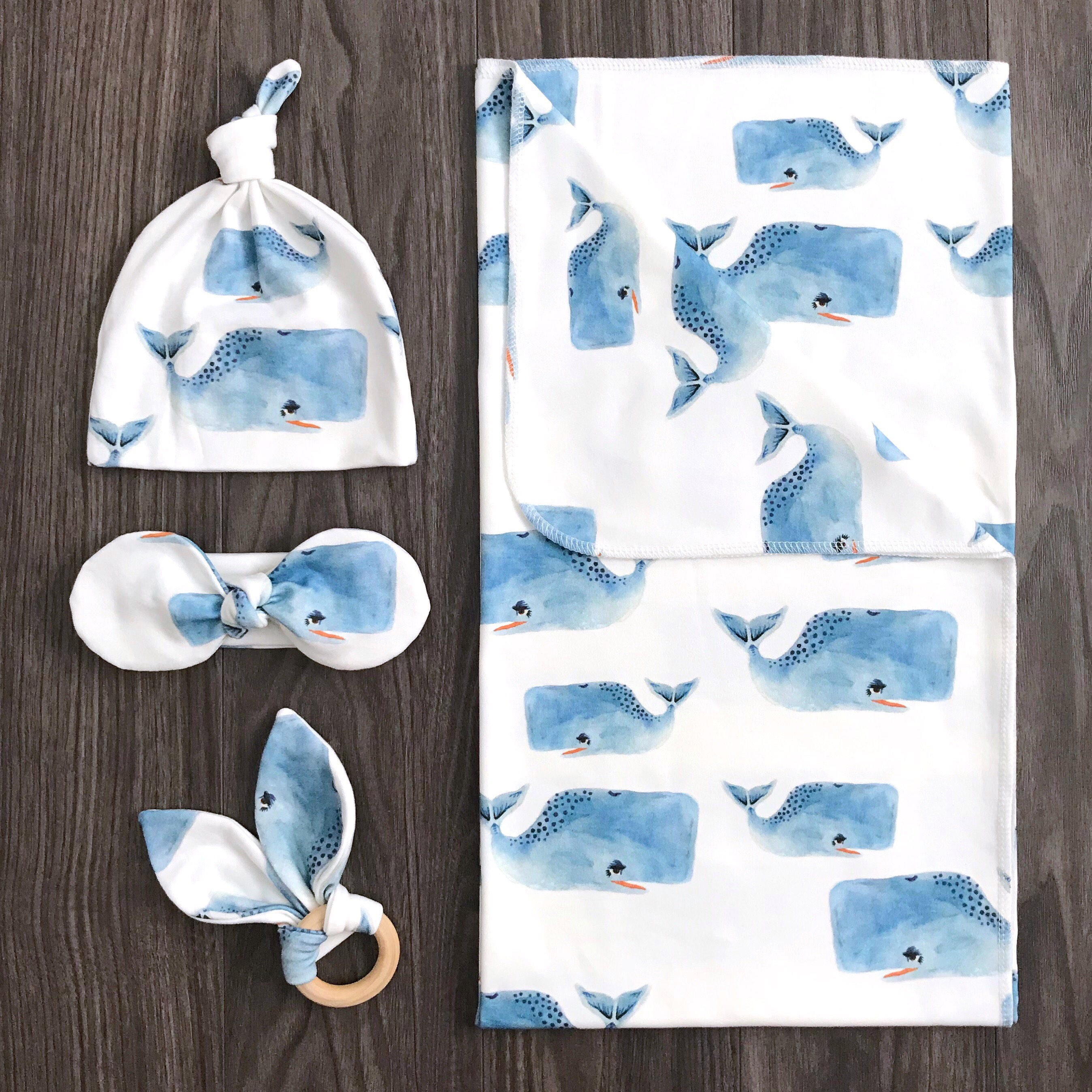 Organic swaddle blanket Newborn hospital swaddle with hat Etsy