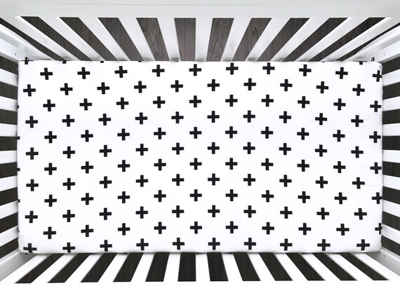 swiss cross crib sheet