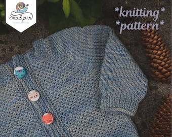 Rie cardigan - size 3 month to 10 yo - knitting pattern - digital pdf download - English - quick Christmas gift