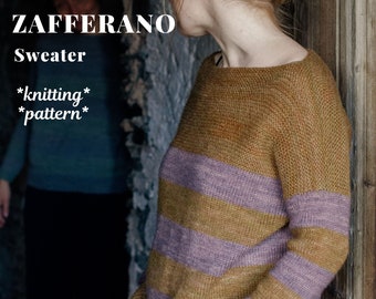 Zafferano Sweater - knitting pattern - digital pdf download