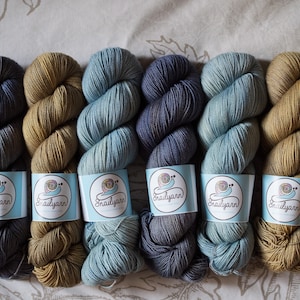 Merino + Silk - fingering weight - hand dyed yarn