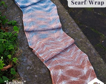 Sunset River - knitting pattern - digital pdf download