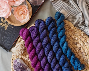 Galaxy - 5x20gr minis skeins set - Merino sock