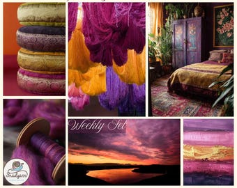 Yarn Advent Calendar 2026 - "Thread of Light" - Weekly Fade Set - hand dyed yarn