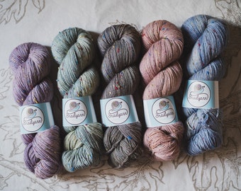 Tweedy - hand dyed tweed yarn