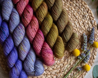Wisteria collection - 5x50gr yarn set - Merino  - Semisolid