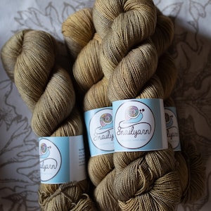 Merino Silk hand dyed yarn Ottone