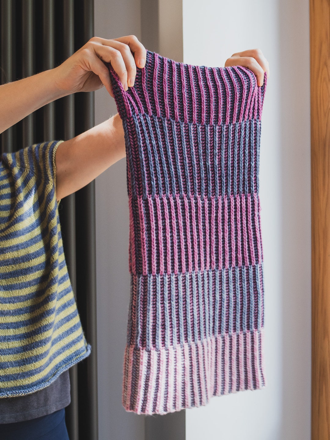 Dk Cowl Pattern Offbeat Cowl DK YARN KIT Yarns and Digital Knitting Pattern - Etsy