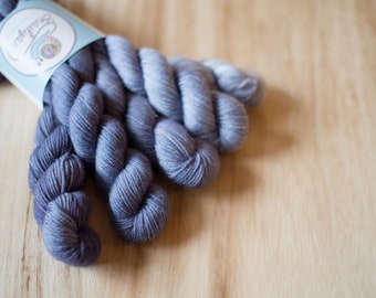 Gradient Sock - mini skeins set - Slate