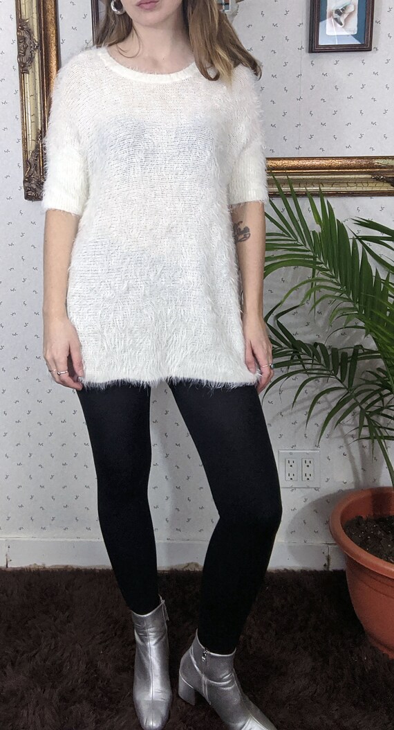90's Oversize Acrylic Fuzzy Sweater