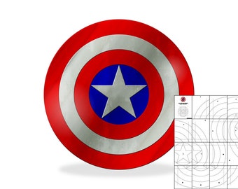 template for avengers shield emblem patch