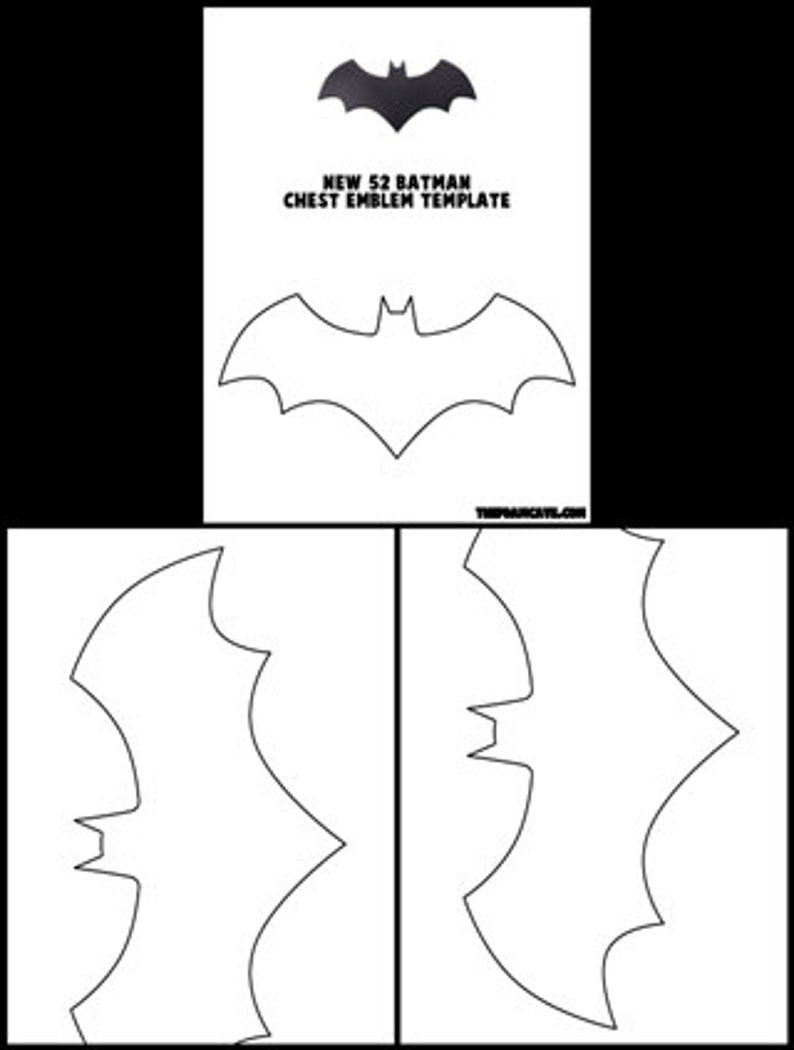 Template for New 52 Batman Chest Emblem | Etsy