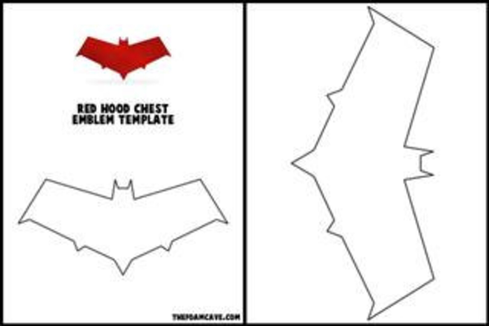 Template for Red Hood Chest Emblem | Etsy