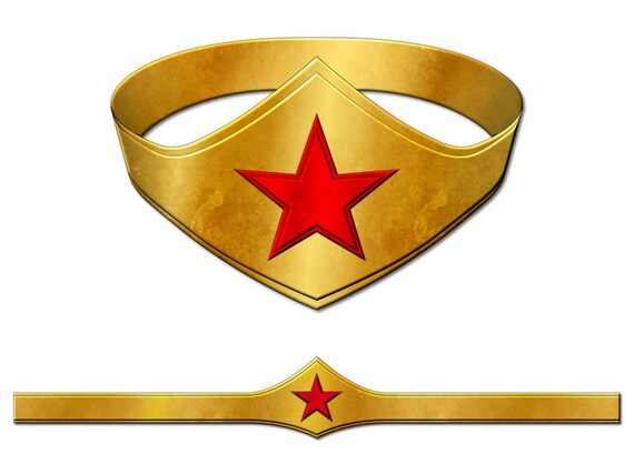 Download Template For Wonder Woman Tiara Etsy