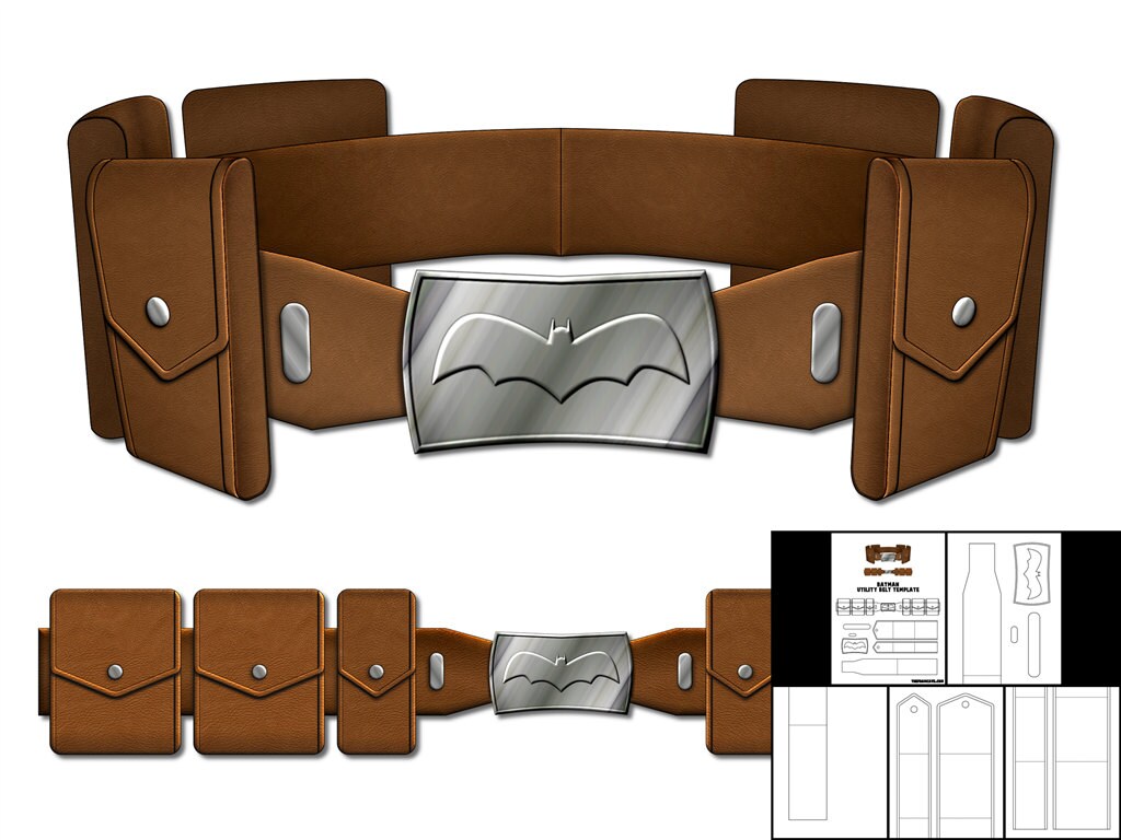 Template for Batman Utility Belt | Etsy