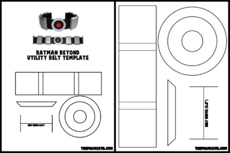 Template for Batman Beyond Utility Belt | Etsy