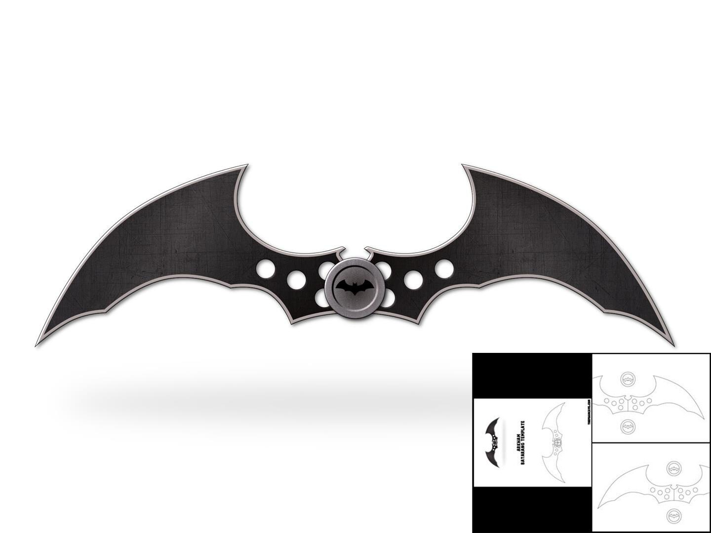 Template for Arkham Batman Batarang Etsy