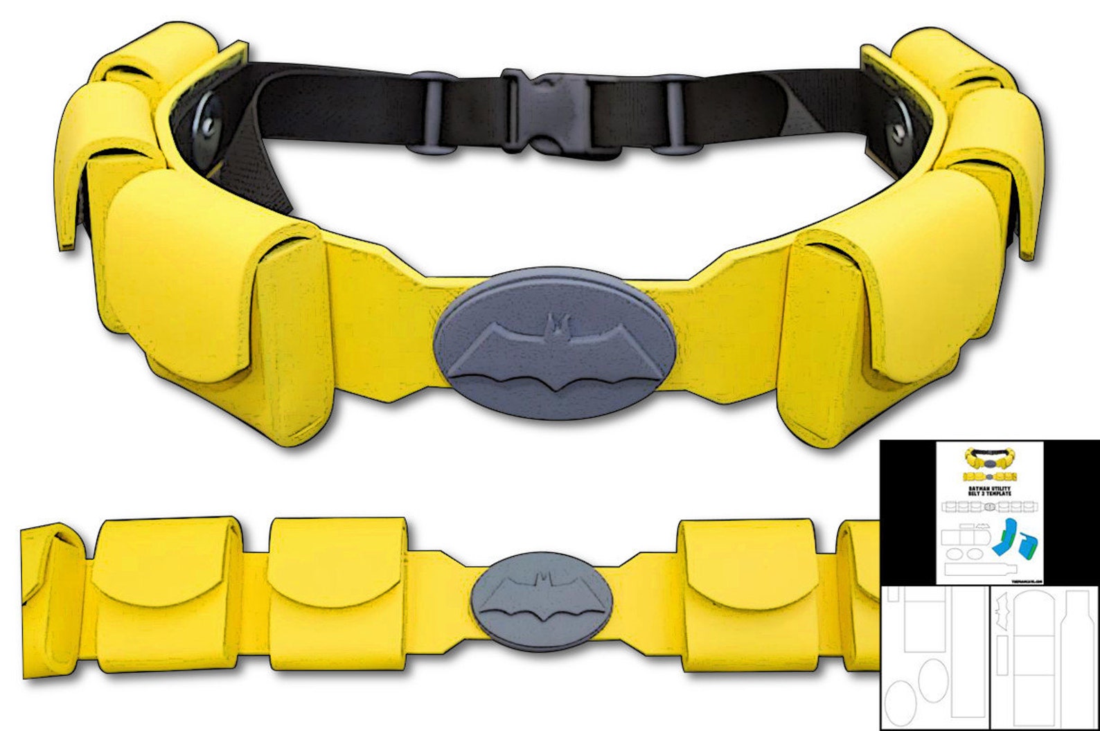 Template for Batman Utility Belt 2 | Etsy