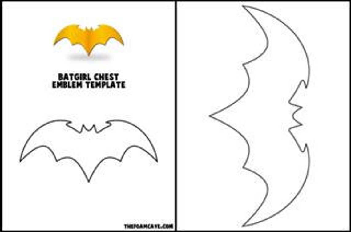 Template for Batgirl Chest Emblem | Etsy