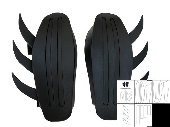 Template For Arkham Asylum Batman Gauntlets Etsy