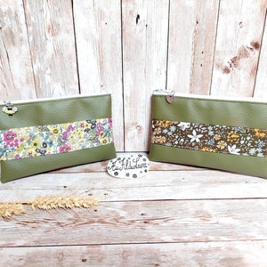 Cartera caqui, cartera pequeña de mujer / modelos de cartera verde a elegir