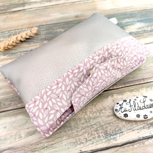 Cartera de piel sintética para mujer / cartera hecha a mano / cartera acompañante para mujer, colores a elegir