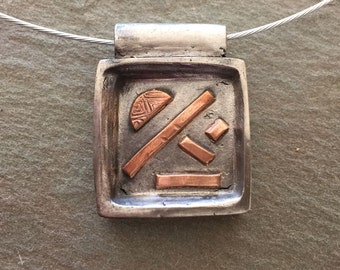 Colgante de arcilla de Metal de acero y cobre