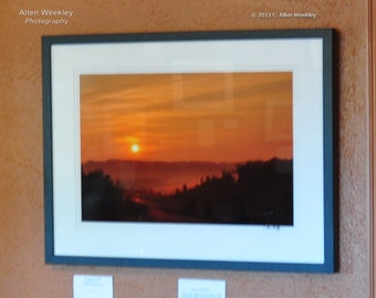 Framed Photo Sunrise On Old Route 21