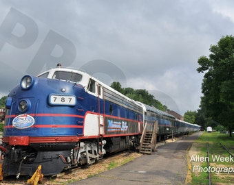 Minnesota Zephyr Train Photograph, Stillwater MN, Signed Art Print (13x19)