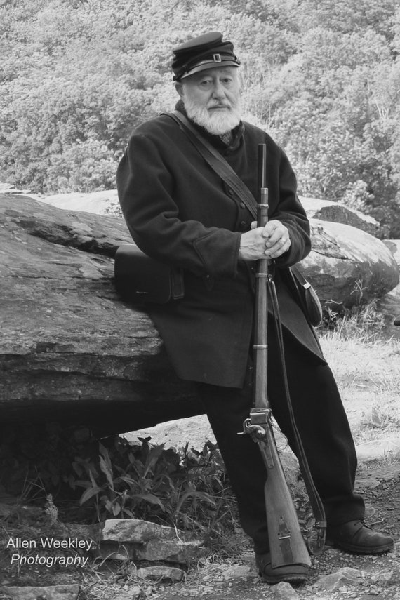 Sharpshooter at Little Round Top Etsy