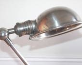 Chrome Adjustable Lamp, Desk Lamp, Vintage Art Deco Lamp, Chrome Lamp, Wall Light, Industrial Lighting, Loft Lamp, 1950s, Mad Men Lamp