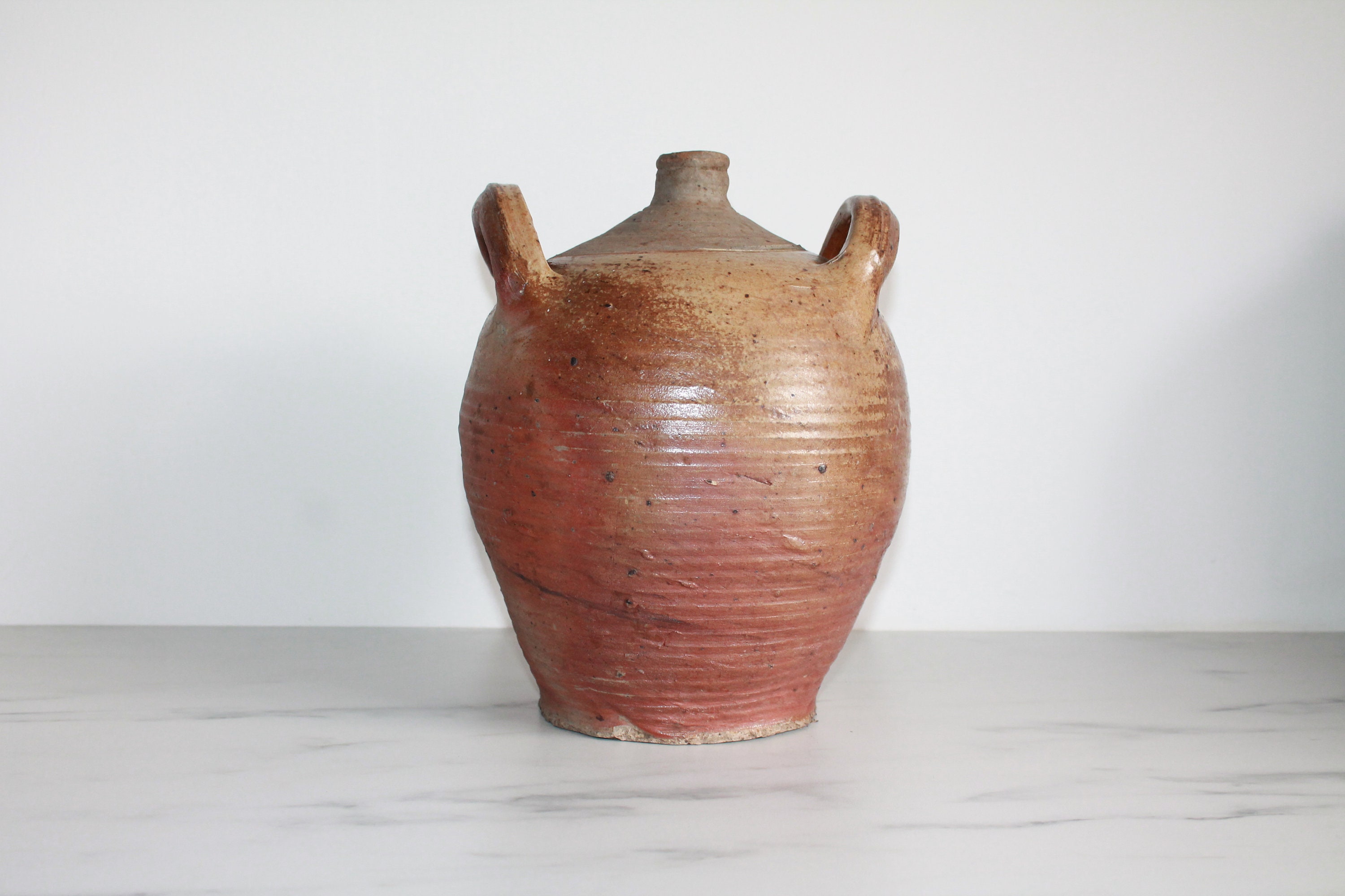 Magnifique, Amphore en Céramique, Pot Antique, Huile d'olive Français, Bouteille Terre Cuite, Cruche