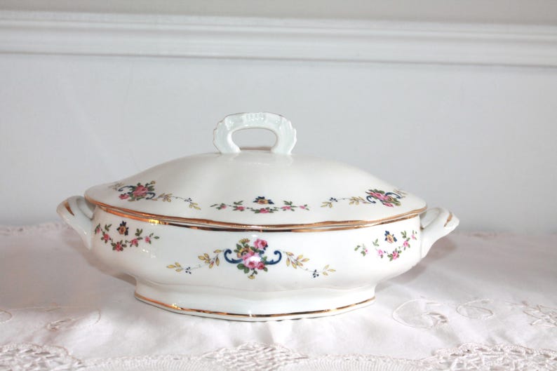 LIMOGES Oval Soup Tureen Oval Bowl With Lid Limoges Etsy