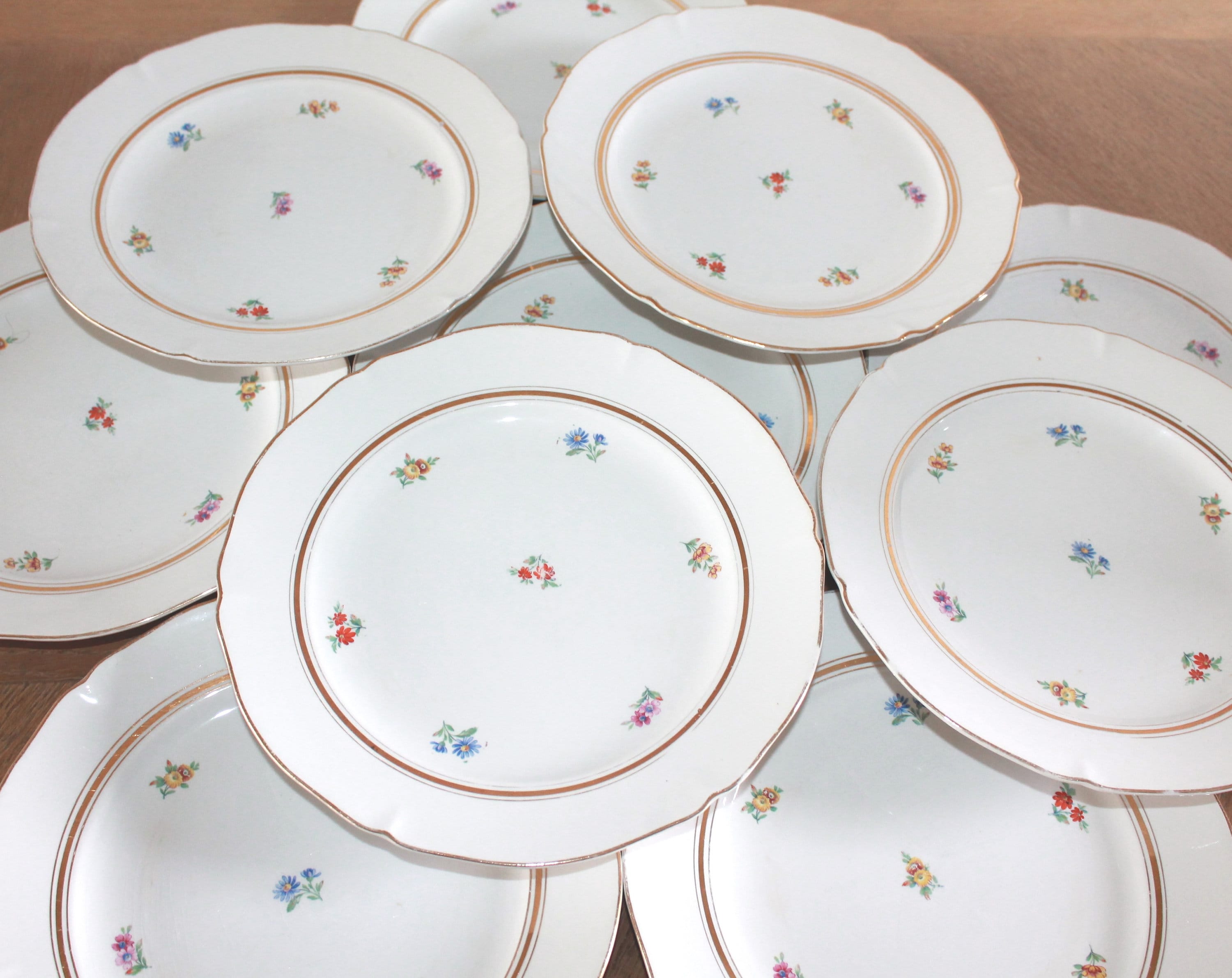 Français assiettes,