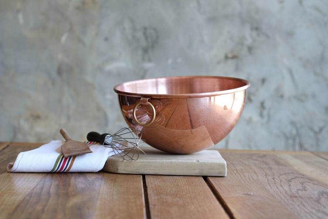 MAUVIEL Mixing Bowl French Copper Bowl Kitchen Bowl Bronze Etsy