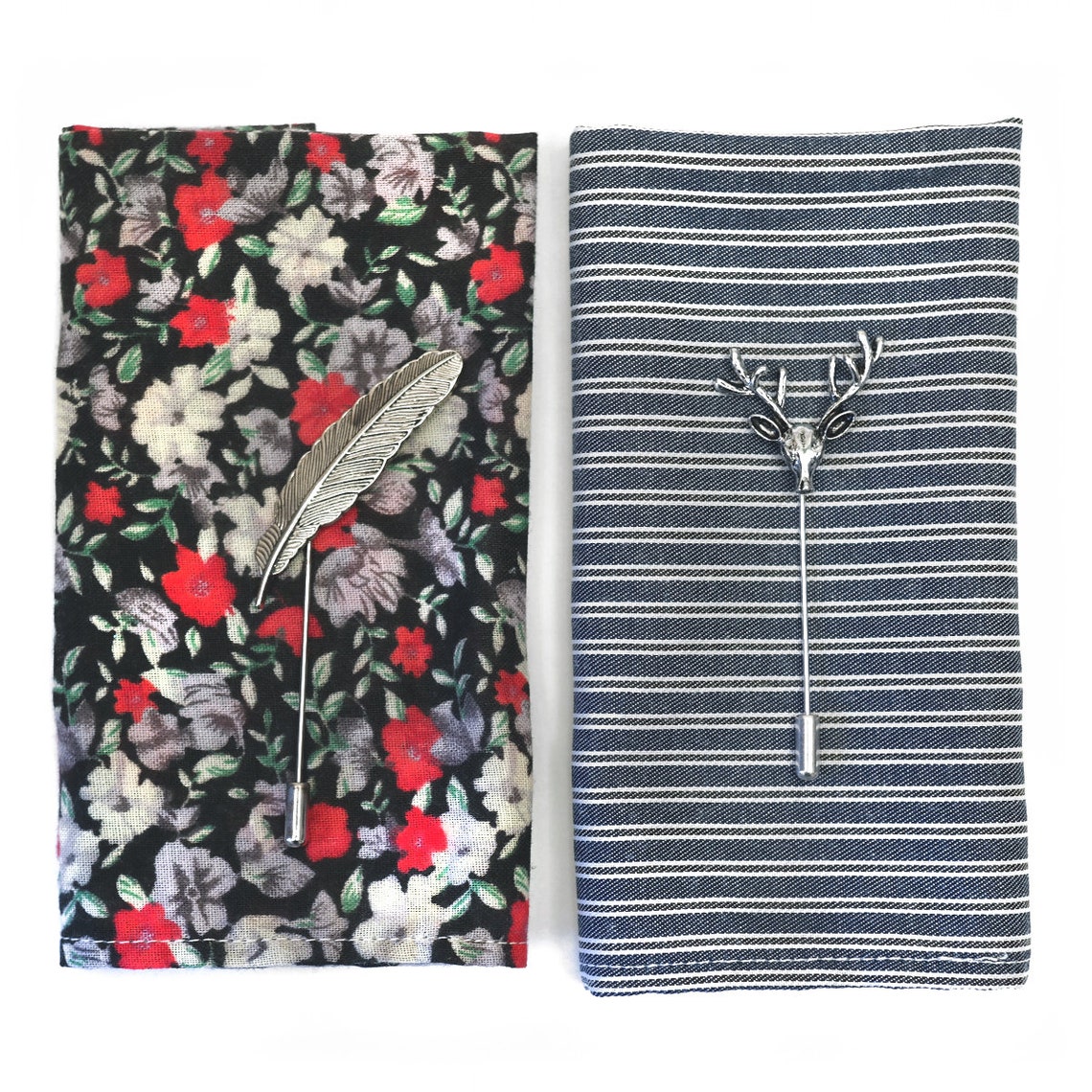 Men's Lapel Pin Stick Pin Feather Etsy