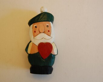 Hand Carved Wooden Santa