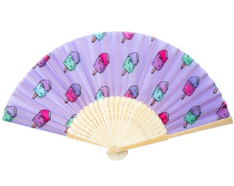 Popsicle Hand Fan