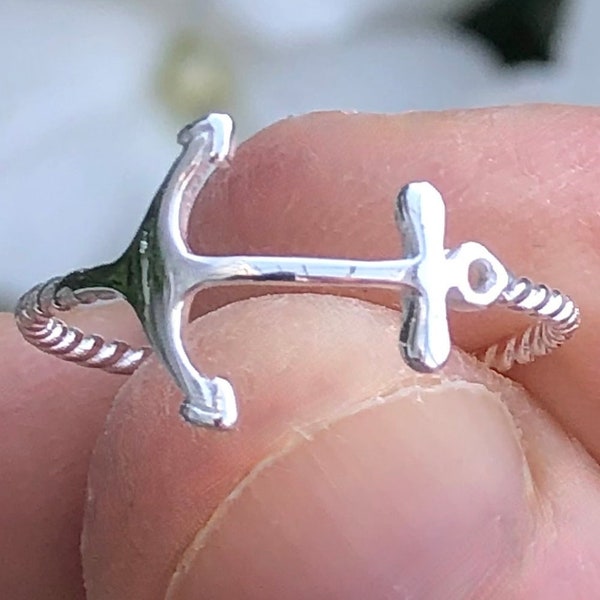Nautical Anchor Ring Etsy