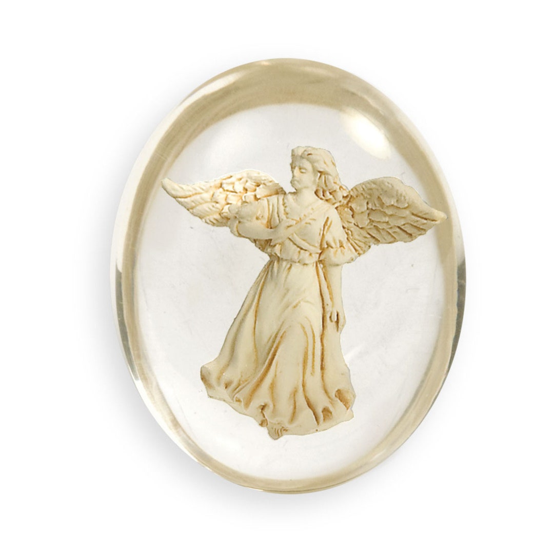 Healing Angel Pocket Token, Angelstar Worry Stones,sympathy Gift
