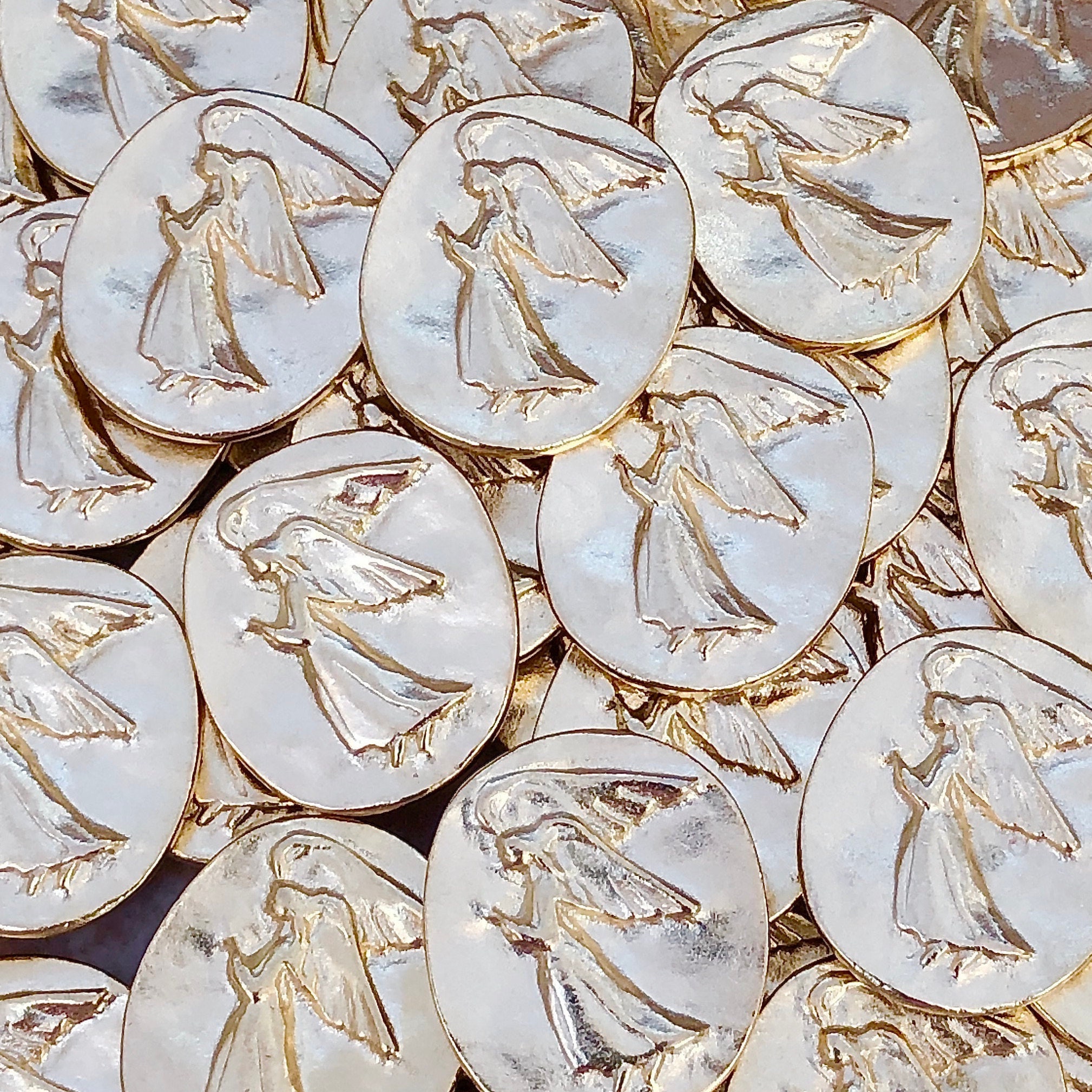 Gold Angel Pocket Token Sympathy Gift Thinking of You Gift Etsy