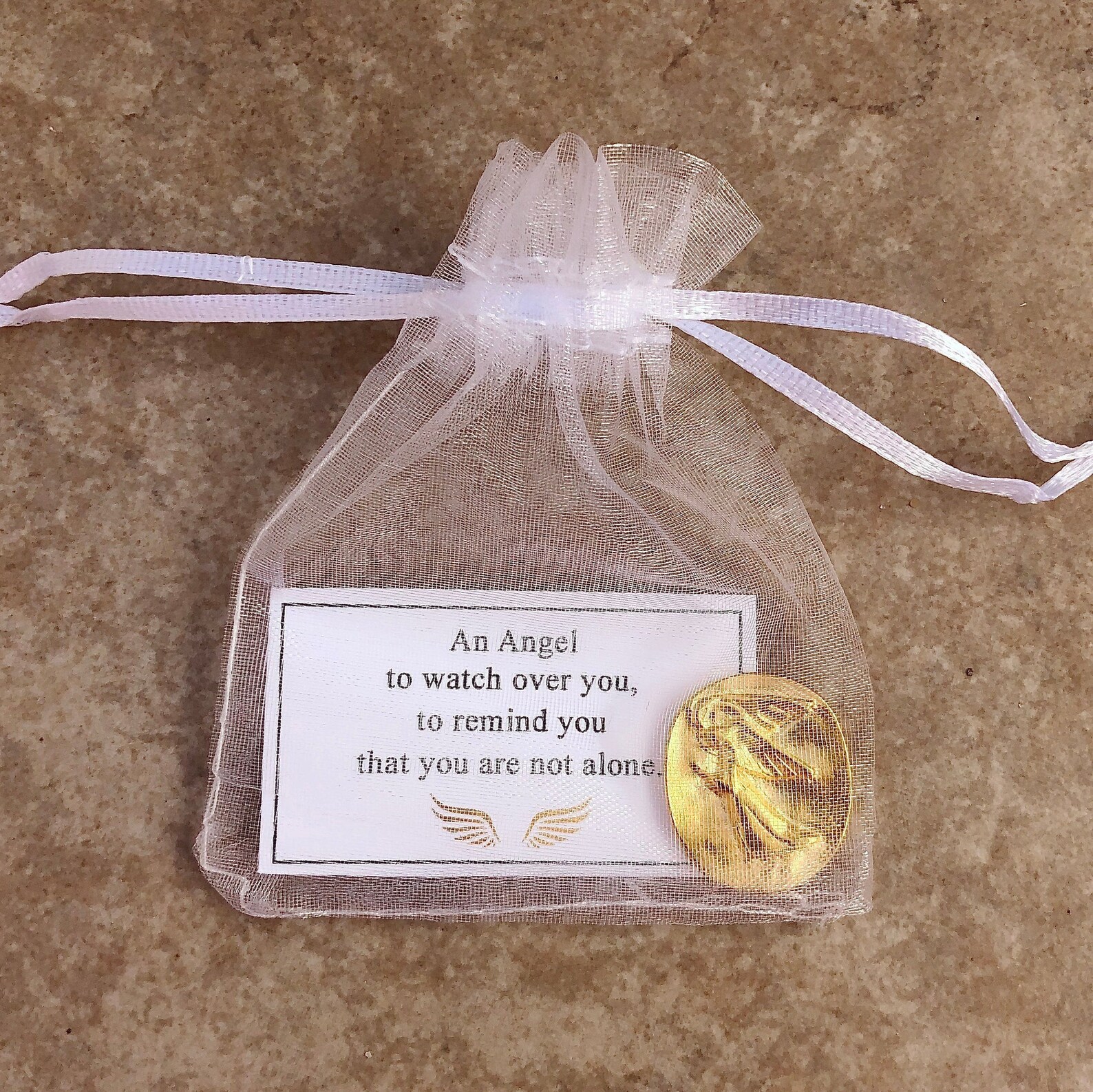 Gold Angel Pocket Token Gift Set Sympathy Gift an Angel to Etsy