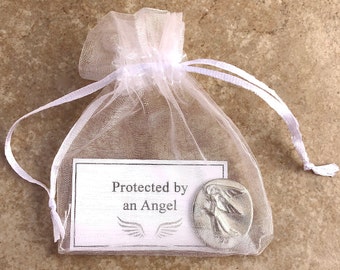 Pewter Angel Pocket Token Gift Set - Sympathy Gift - An Angel to Watch Over You - Pocket Angel Gift - Protected by an Angel-Memorial Gift