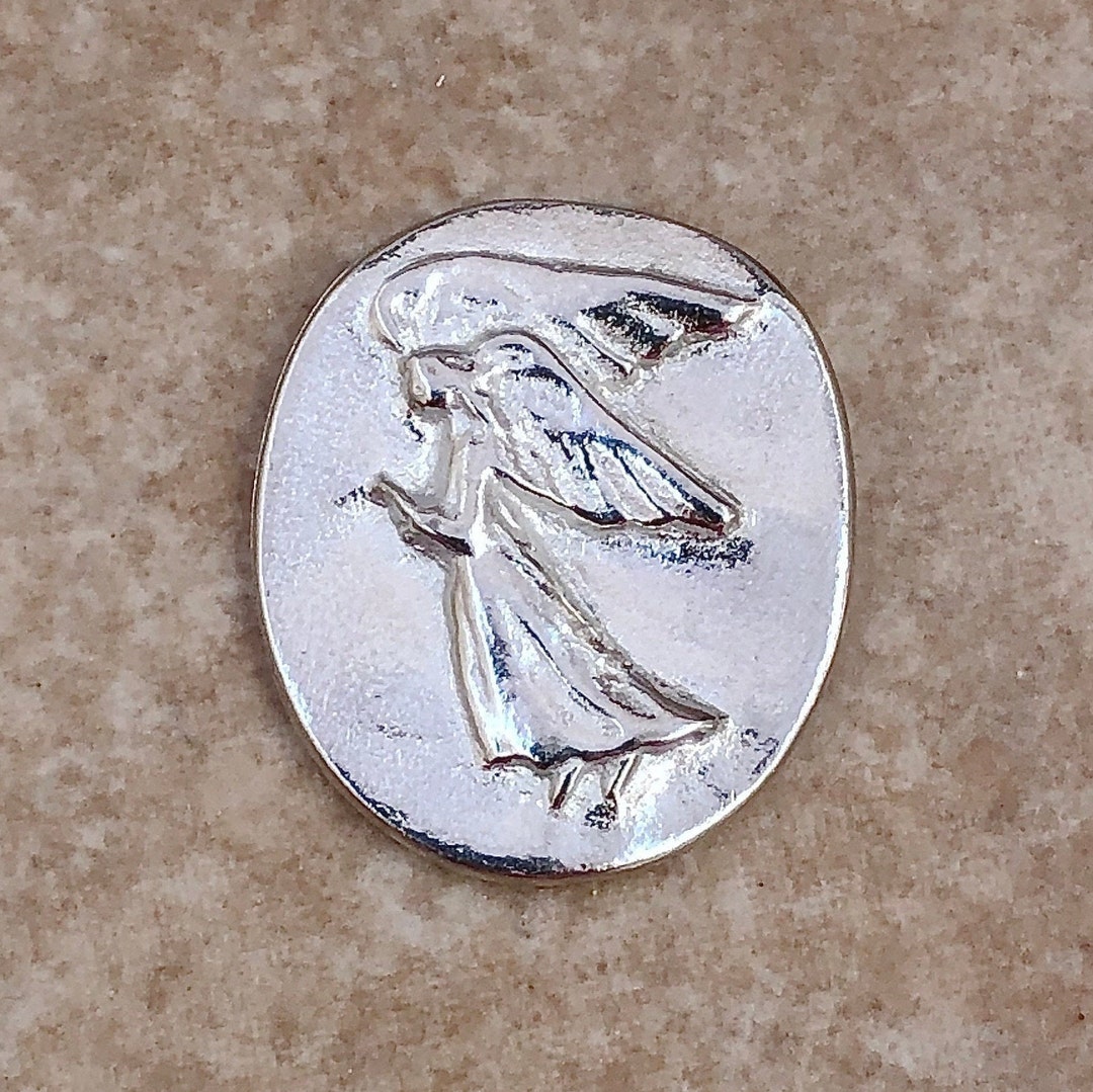 Pewter Angel Pocket Token sympathy Gift thinking of You Gift protected