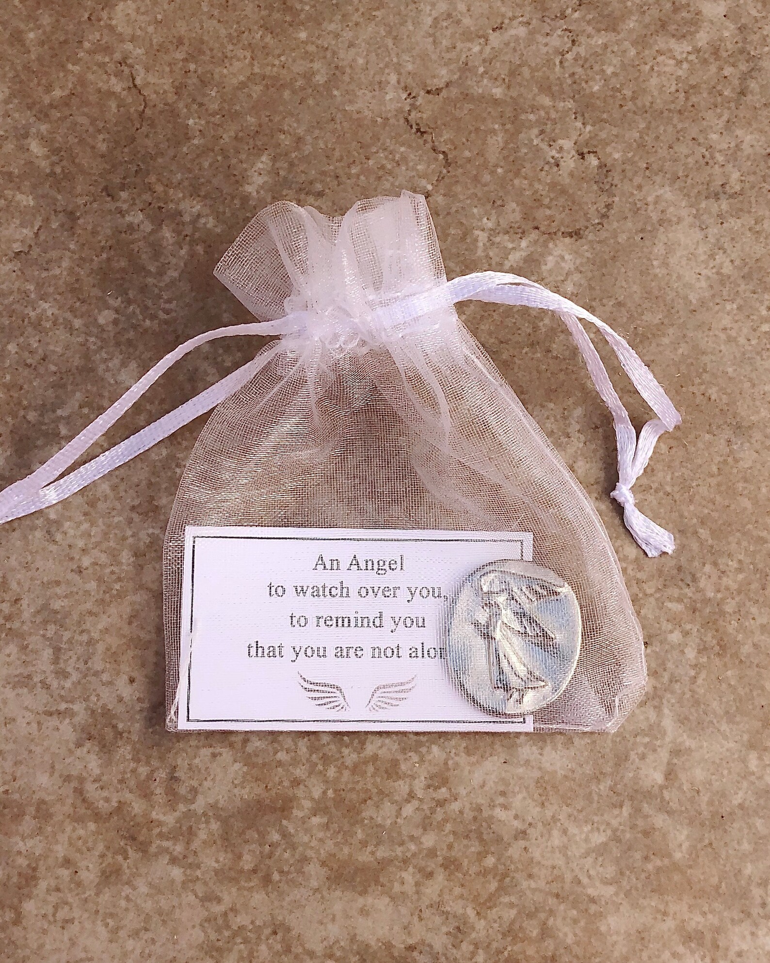 Pewter Angel Pocket Token Gift Set Sympathy Gift Pocket Etsy