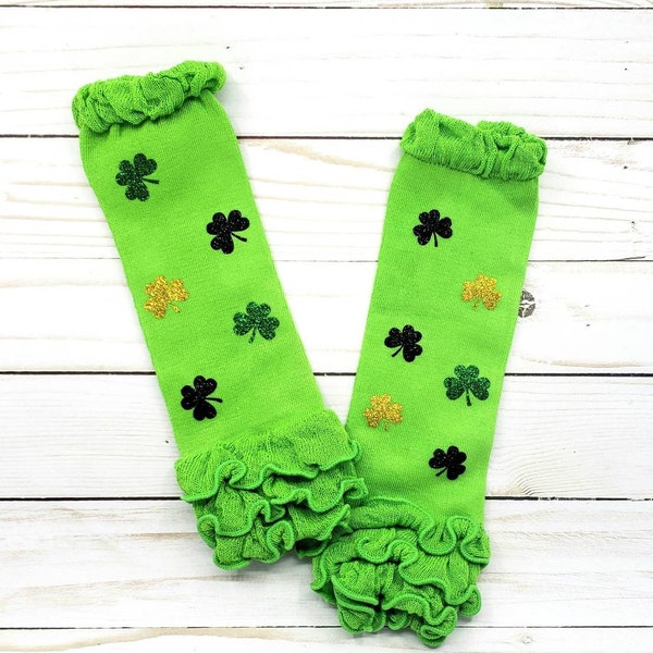 St patricks day baby leggings/green legwarmers/St Pattys toddler leggings/Shamrock leggings/baby legwarmers/st patricks day baby outfit