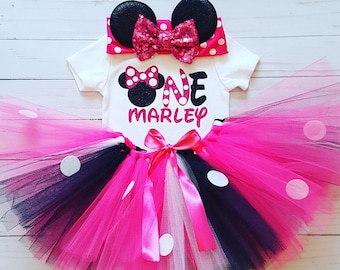 1st Birthday Minnie outfit/Minnie Mouse Birthday/1st Birthday outfit/Minnie Mouse  Birthday outfit/Minnie Birthday/girls 1st Birthday/baby