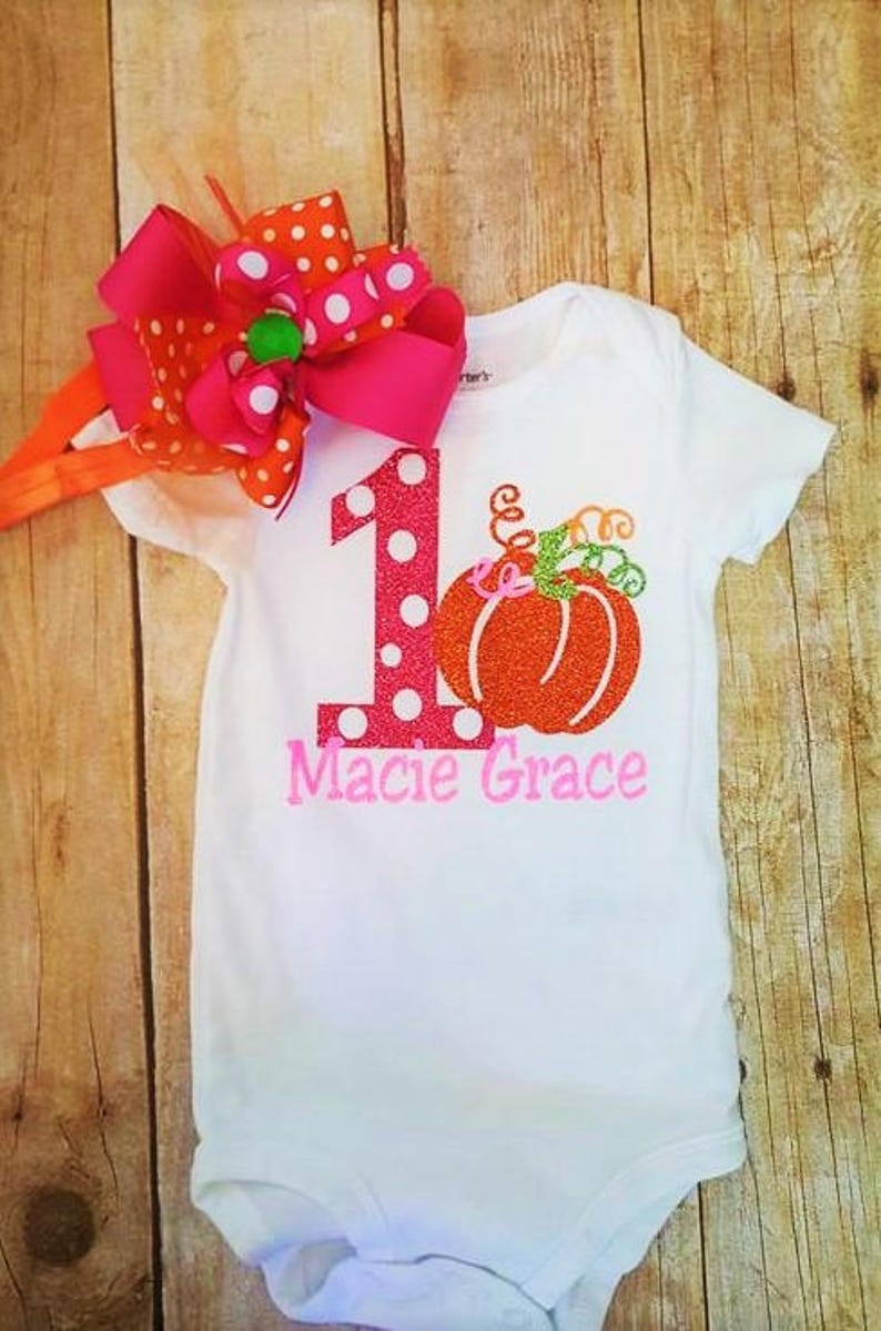 1st fall birthday outfitgirls 1st birthday pumpkin outfitpumpkin birthdaybaby girl clothesfirst birthdaybaby headbandgirls clothing