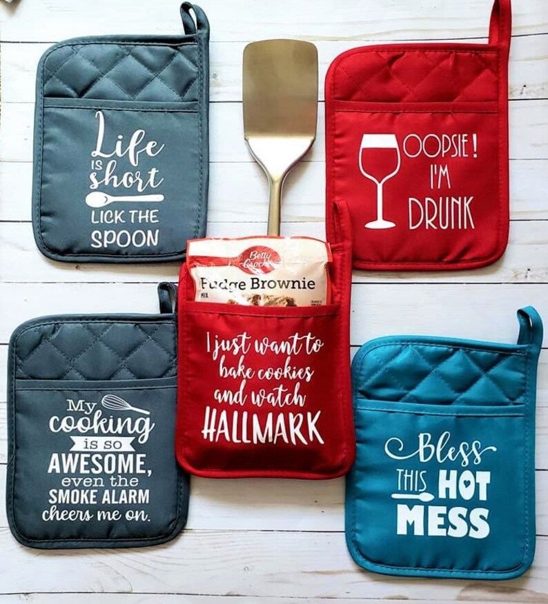 Oven Mitts/pot Holders/funny Oven Mitts/funny Pot Etsy