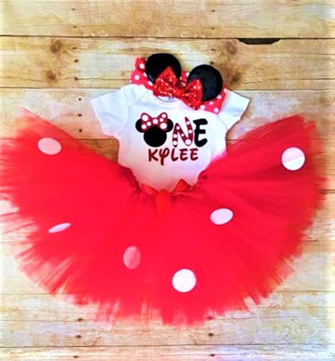 Girls 1st Birthday Outfit first Birthday Clothes mouse Ears Headband girls-1st-birthday-outfit-first-birthday-clothes-mouse-ears-headband